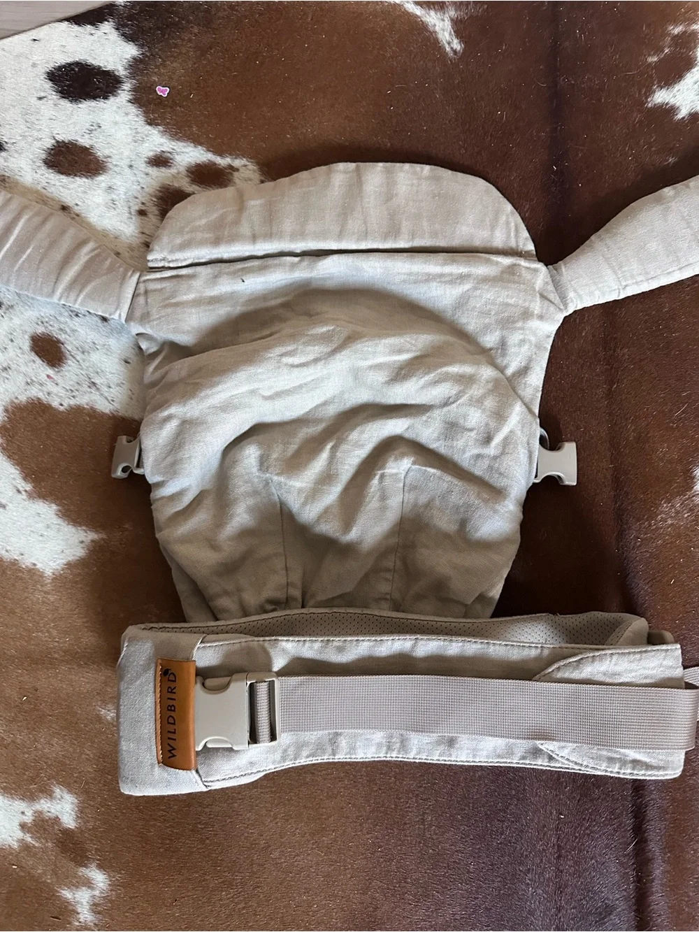 WildBird Beige Baby Front Carrier Soft Ergonomic Sling